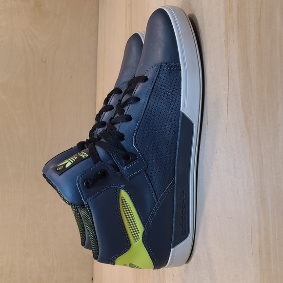 adidas Other - Adidas Mens Grey/Yellow High Top Sneakers